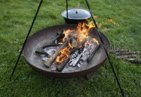 Deze brasero combineert je vuurkorf en grillplaat in één
